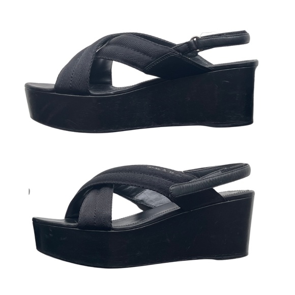 Prada 8.5 platform sandals strap Velcro closure Reposhing this item - Picture 2 of 4